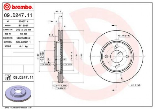 Bremsscheibe BREMBO