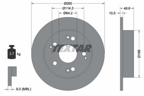 Bremsscheibe TEXTAR