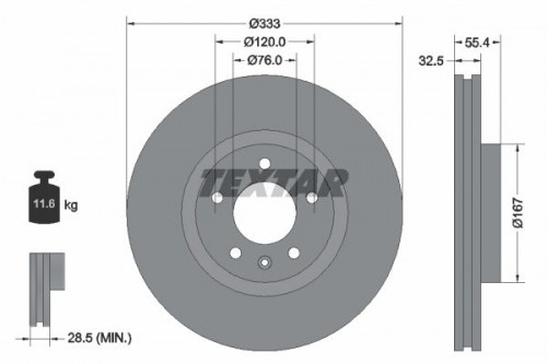 Bremsscheibe TEXTAR