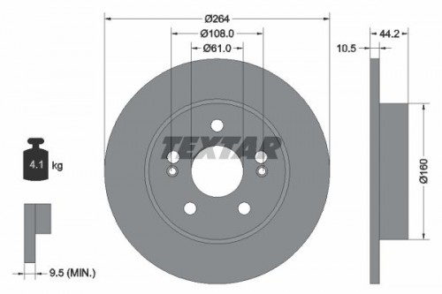 Bremsscheibe TEXTAR