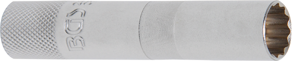 Zündkerzensteckdose mit Magnet, zwölfseitig, lang | 10 mm (3/8 