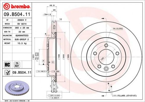 Bremsscheibe BREMBO