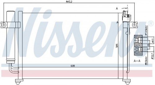 Kondensator, Klimaanlage NISSENS