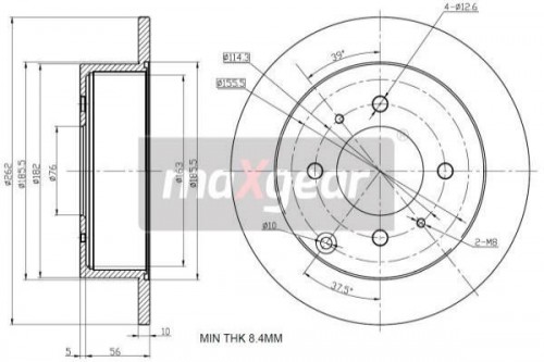 Bremsscheibe MAXGEAR