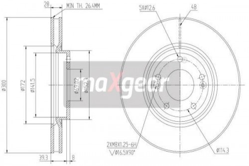 Bremsscheibe MAXGEAR