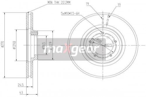 Bremsscheibe MAXGEAR