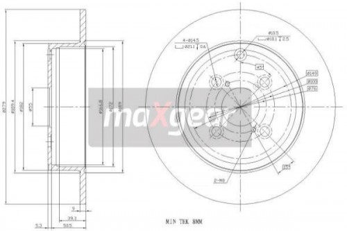 Bremsscheibe MAXGEAR