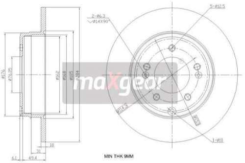 Bremsscheibe MAXGEAR