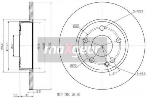 Bremsscheibe MAXGEAR