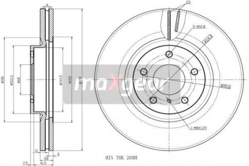 Bremsscheibe MAXGEAR