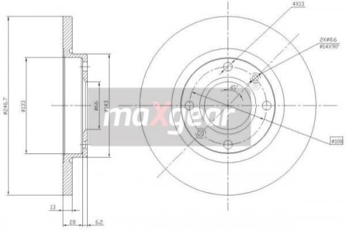 Bremsscheibe MAXGEAR