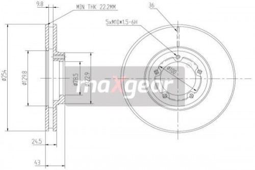 Bremsscheibe MAXGEAR