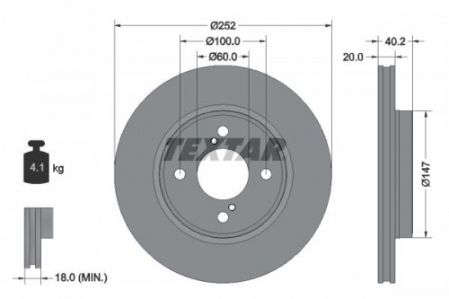 Bremsscheibe TEXTAR