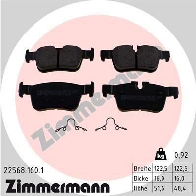 Bremsbelag eingestellt ZIMMERMANN