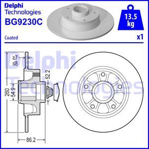 Bremsscheibe DELPHI