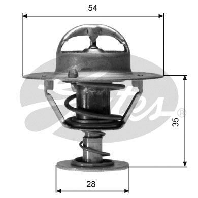 Thermostat, Kühlmittel GATES