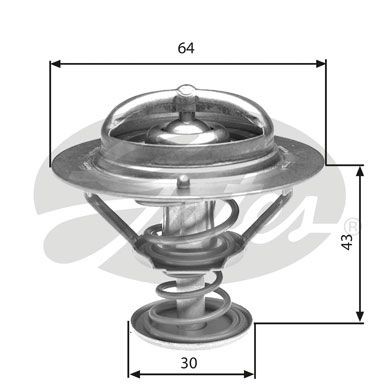 Thermostat, Kühlmittel GATES