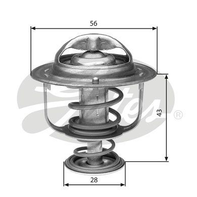 Thermostat, Kühlmittel GATES