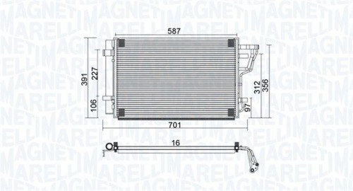 Kondensator, Klimaanlage MAGNETI MARELLI