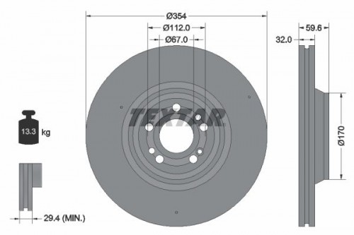 Bremsscheibe TEXTAR