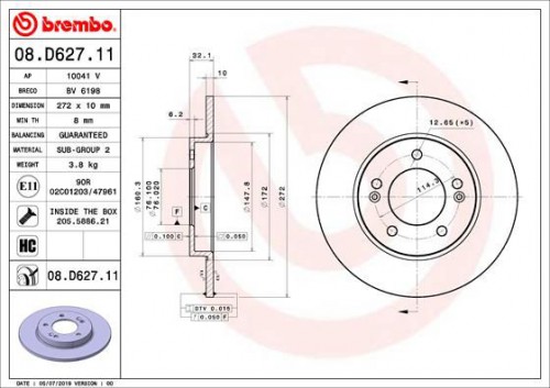 Bremsscheibe BREMBO