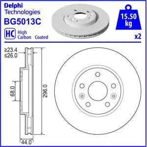 Bremsscheibe DELPHI