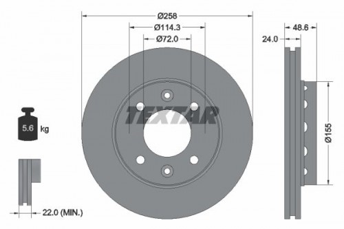 Bremsscheibe TEXTAR