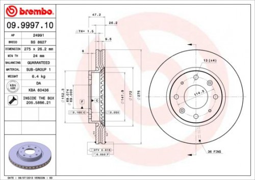 Bremsscheibe BREMBO