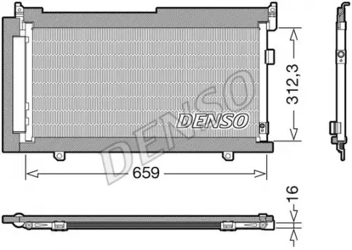 Kondensator, Klimaanlage DENSO