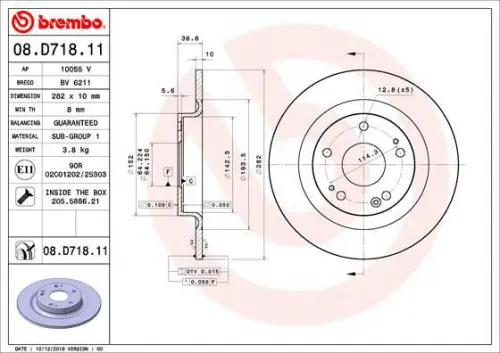 Bremsscheibe BREMBO