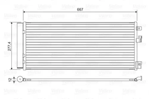 Condensor, airconditioning VALEO