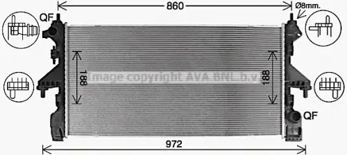 Radiateur AVA QUALITY COOLING