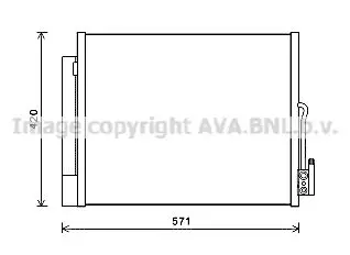 Condensor, airconditioning AVA QUALITY COOLING