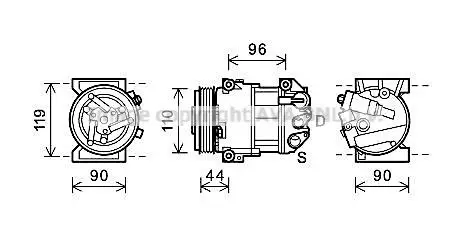 Compressor, airconditioning AVA QUALITY COOLING