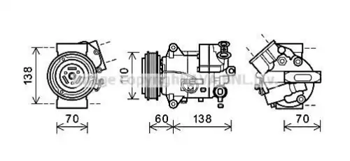 Compressor, airconditioning AVA QUALITY COOLING