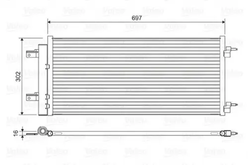 Condensor, airconditioning VALEO