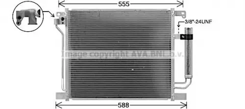 Condensor, airconditioning AVA QUALITY COOLING