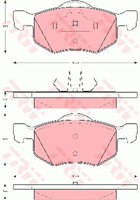 Bremsbelag eingestellt TRW