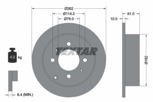 Bremsscheibe TEXTAR