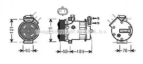 Compressor, airconditioning AVA QUALITY COOLING