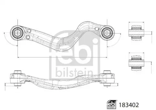 Draagarm, wielophanging FEBI BILSTEIN