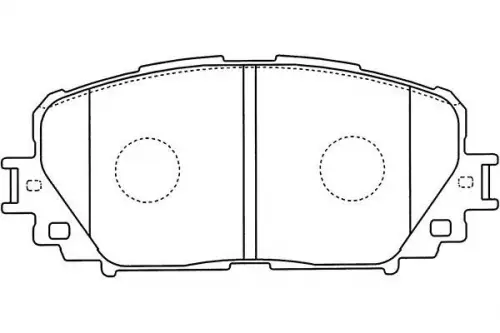 Remblokkenset, schijfrem KAVO PARTS