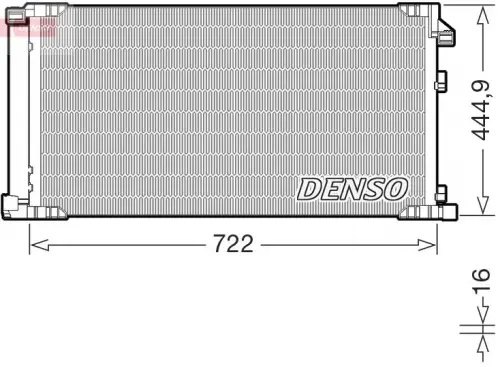 Condensor, airconditioning DENSO