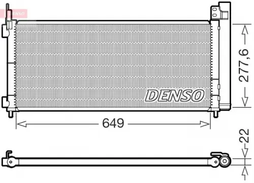 Condensor, airconditioning DENSO