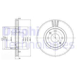 Bremsscheibe DELPHI