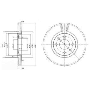 Bremsscheibe DELPHI