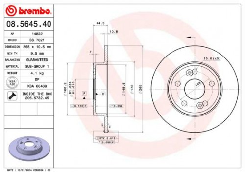 Bremsscheibe BREMBO