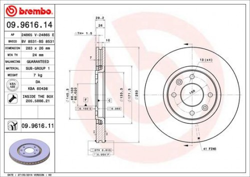 Bremsscheibe BREMBO