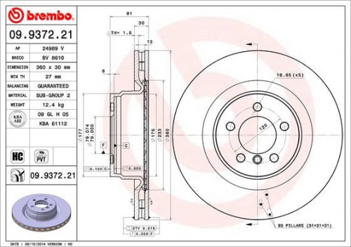 Bremsscheibe BREMBO