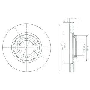 Bremsscheibe DELPHI